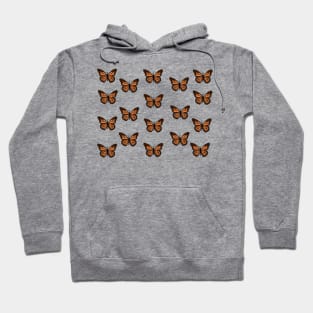 Orange Monarch Butterfly Hoodie